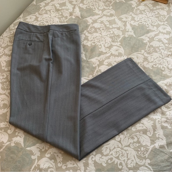 ALFANI Trouser Pants ~SIZE 8 ~Gray Subtle Stripe ~Work Wear, Academia, Classy - Picture 11 of 12